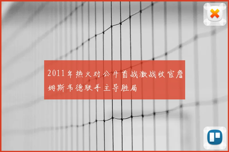 2011年热火对公牛首战激战收官詹姆斯韦德联手主导胜局